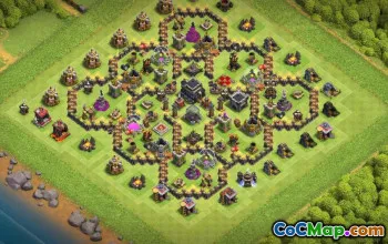 CoC Town Hall 9 Base Layouts: War, Trophy & Farming Maps #16824