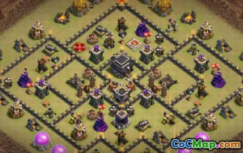 CoC Town Hall 9 Base Layouts: War, Trophy & Home Maps #15084
