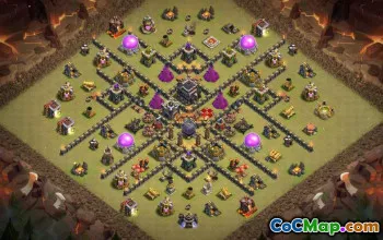CoC Town Hall 9 Base Layouts: War, Trophy & Home Maps #17476
