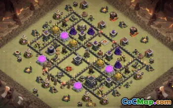 COC TOWN HALL 9 تخطيطات قاعدة: الحرب ، الكأس وأكثر #16015