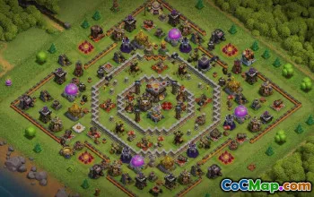 Copy Base Layouts for CoC Town Hall 11 - Trophy Map #16561