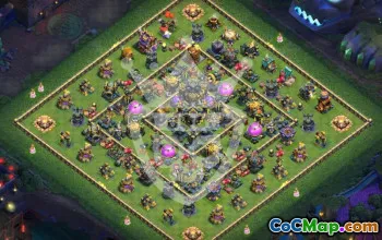 Copy Best Clash of Clans Town Hall 17 Base #54961