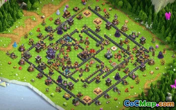 Copy Clash of Clans Base Layouts & Link - Town Hall 15, War, Trophy #31311