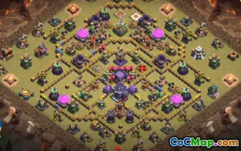 Copy Clash of Clans Base Layouts | Town Hall 15, War, Trophy, Map #33749