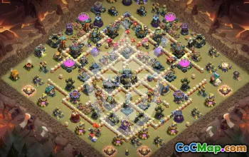 Copy Clash of Clans TH17 Base Layouts #54577