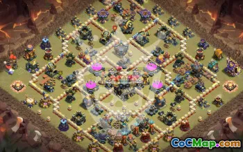 Copy Clash of Clans TH17 Base Layouts #55796