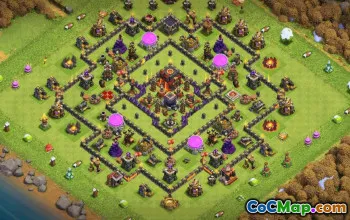 Copy CoC Base Layouts for TH10: Town Hall, War, Trophy & More #32247
