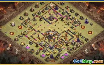 Copy CoC Base Layouts for TH11, War, Trophy & Hybrid Maps #28016