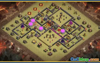 Copy CoC Base Layouts for Town Hall 10 | Map & Trophy Bases #30415