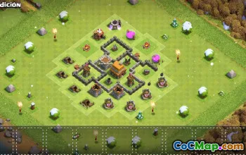 Copy CoC Base Layouts – Town Hall 4, War, Trophy & More #31875