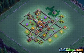 Copiați COC Builder Hall 5 Aspecte de bază și hărți agricole #14147