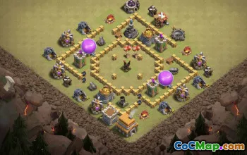 Copy CoC Layouts & War Bases | Town Hall 5, Home, Map #28072