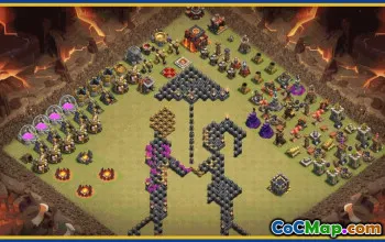 Copy CoC Town Hall 10 Base Layouts | Funny, Progress & Map Designs #29384