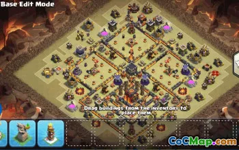 Copy CoC Town Hall 10 Base Layouts | Map, War & Trophy Bases #30604