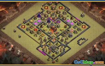 Copy CoC Town Hall 10 Base Layouts & Maps | Free Downloads #29719