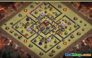Copy CoC Town Hall 10 Base Layouts | War, Farming & Trophy Maps #29627
