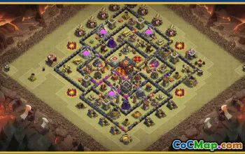 Copy CoC Town Hall 10 Base Layouts | War, Farming, Trophy Maps #29861