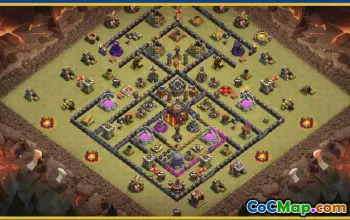 Copy CoC Town Hall 10 Base Layouts | War, Farming & Trophy Maps #29866