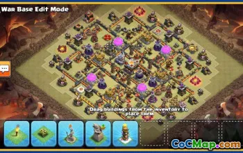 Copy CoC Town Hall 11 Base Layouts | Home, Trophy, War Maps #30338
