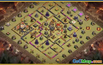Copy CoC Town Hall 11 Base Layouts & Links | Trophy & War Maps #29603