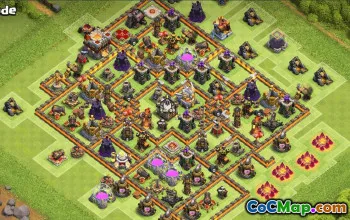 Copy CoC Town Hall 11 Base Layouts & Maps | Home, Trophy, War #33557