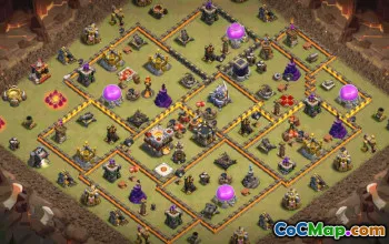 Copy CoC Town Hall 11 Base Layouts & Maps | Trophy & War Defense #33517