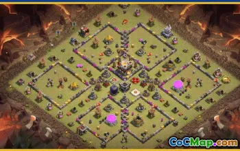 Copy CoC Town Hall 11 Base Layouts | War, Trophy & Farming Maps #29564
