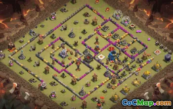Copy CoC Town Hall 12 Base Layouts | War, Trophy, Home Village #30909