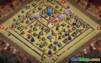 Copy CoC Town Hall 12 Base Layouts | War, Trophy, Home Village #31916