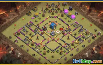 Copy CoC Town Hall 12 Base Layouts | War, Trophy & More #30039