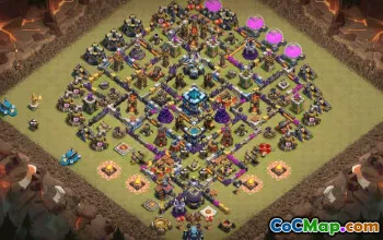 Copy CoC Town Hall 13 Base Layouts & Maps | Trophy & War Bases #31707