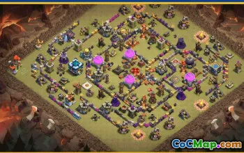 Copy CoC Town Hall 13 Base Layouts | War & Home Village Maps #28955