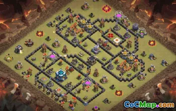 Copy CoC Town Hall 13 Base Layouts | War, Trophy, Home Village #33593
