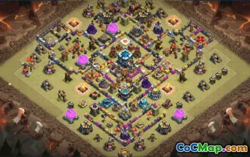 Copy CoC Town Hall 13 Base Layouts | War, Trophy & Village Maps #30691