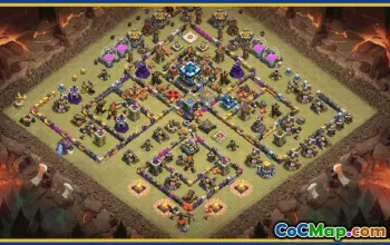 Copy CoC Town Hall 13 Base Layouts with Links & Map #29588
