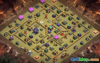 Copy CoC Town Hall 15 Base Layouts & Map Links | War & Home Village #27205