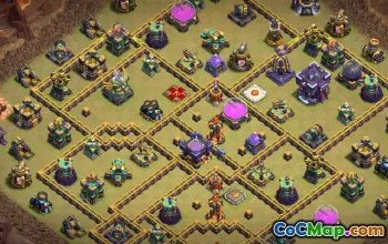 Copy CoC Town Hall 15 Base Layouts & Map Links | War & Home Village #27317