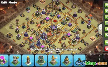 Copy CoC Town Hall 15 Base Layouts & Map Links | War & Trophy Bases #31445