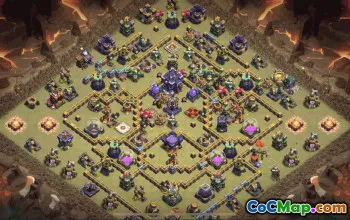 Copy CoC Town Hall 15 Base Layouts & Maps | Trophy & War Defenses #31119
