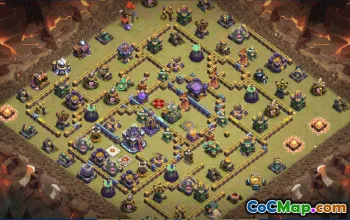 Copy CoC Town Hall 15 Base Layouts | War, Trophy, Home Village #31388