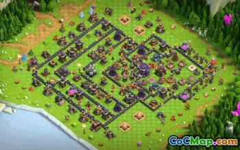 Copy CoC Town Hall 15 Base Layouts | War, Trophy, Home Village #33097