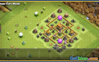Copy CoC Town Hall 5 Base Layouts - War, Trophy, Home Village #30167