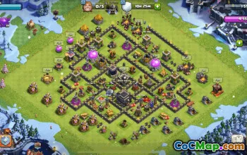 Copy CoC Town Hall 9 Base Layouts with Links | Trophy, War & Map #31677