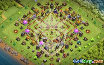 Copy TH10 Clash of Clans Base Layouts #57235