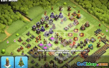 Copy TH10 Clash of Clans Base Layouts & Map #54815