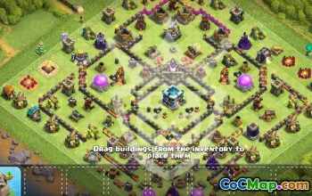 Copy TH13 Base Layouts for Clash of Clans #54453