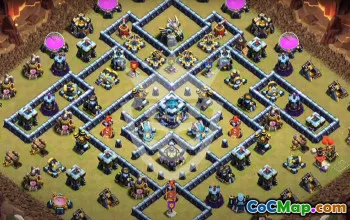 Copy TH13 Base Layouts with Link for CoC #53858