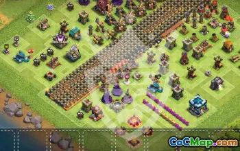Copy TH13 Clash of Clans Base Layouts #54956