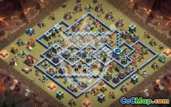 Copy TH13 Clash of Clans Base Layouts #56110