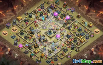 Copy TH17 Clash of Clans Base Layouts #54661